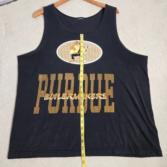 Vintage Purdue Boilermakers Gym Tank Top Muscle Shirt Fits like XL - Picture 8 of 9